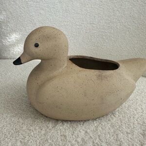 Takahashi Stoneware Duck Planter